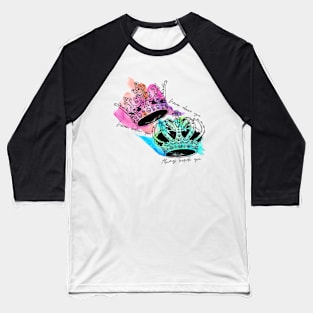 Crown Tattoo Baseball T-Shirt